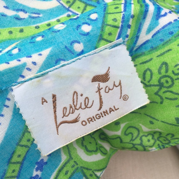 Vintage Leslie Fay voile spring dress size 10-12 - Picture 6 of 7